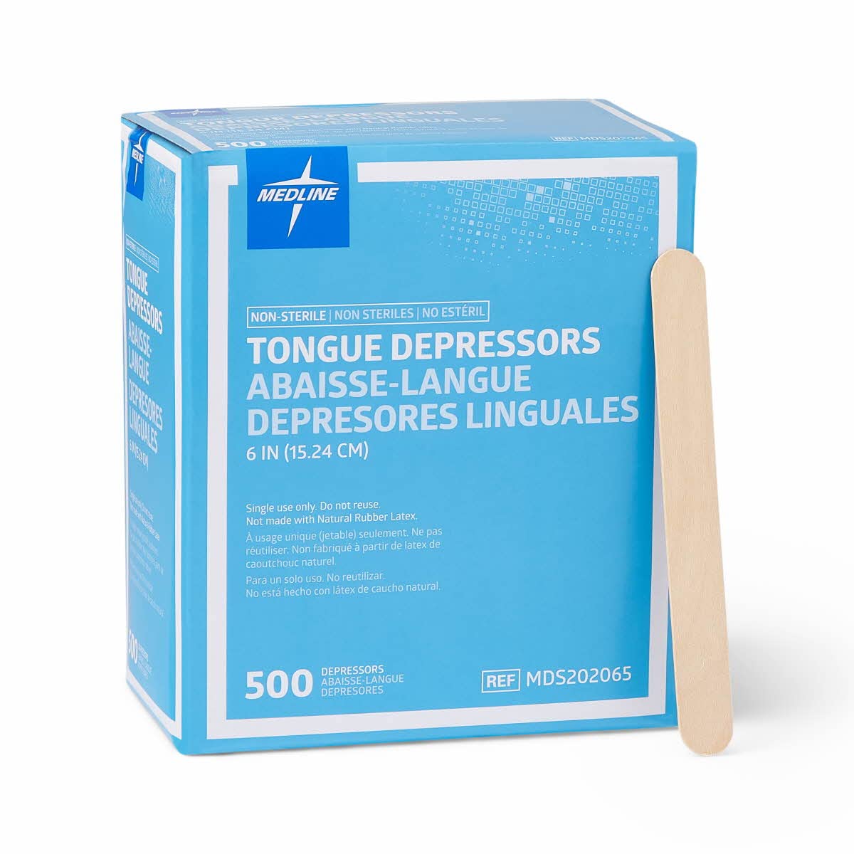 Medline Wood Tongue Depressors for Versatile Use, 500 Count