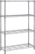 4-Tier Wire Storage Shelves 36x14x54 - Heavy-Duty Adjustable Rack