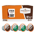 Fresh Roasted Coffee African Variety Pack K-Cup Compatible - 96 Pods