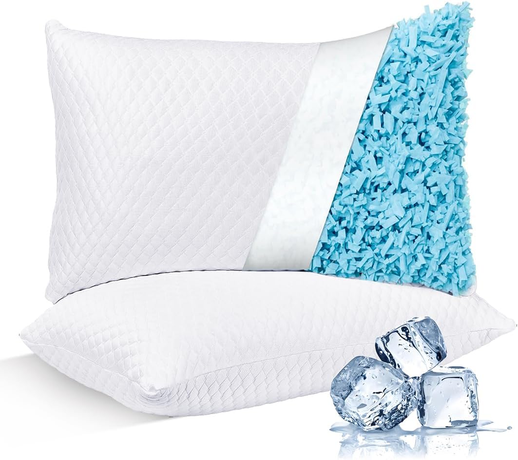 NTCOCO Cooling Bed Pillows for Sleeping with Adjustable Gel