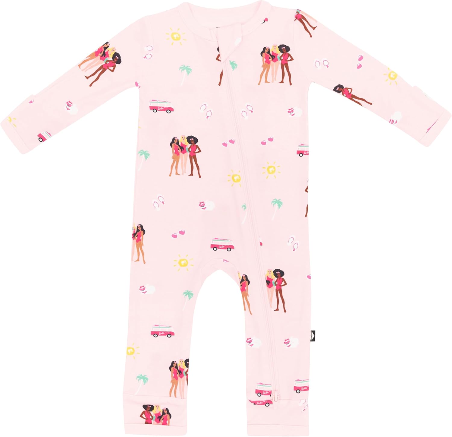 KYTE BABY Unisex Bamboo Zippered Rompers for Infants 0-24 Months