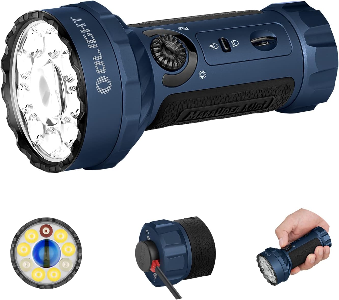 OLIGHT Marauder Mini Flashlight: 7000 Lumens, RGB Lights
