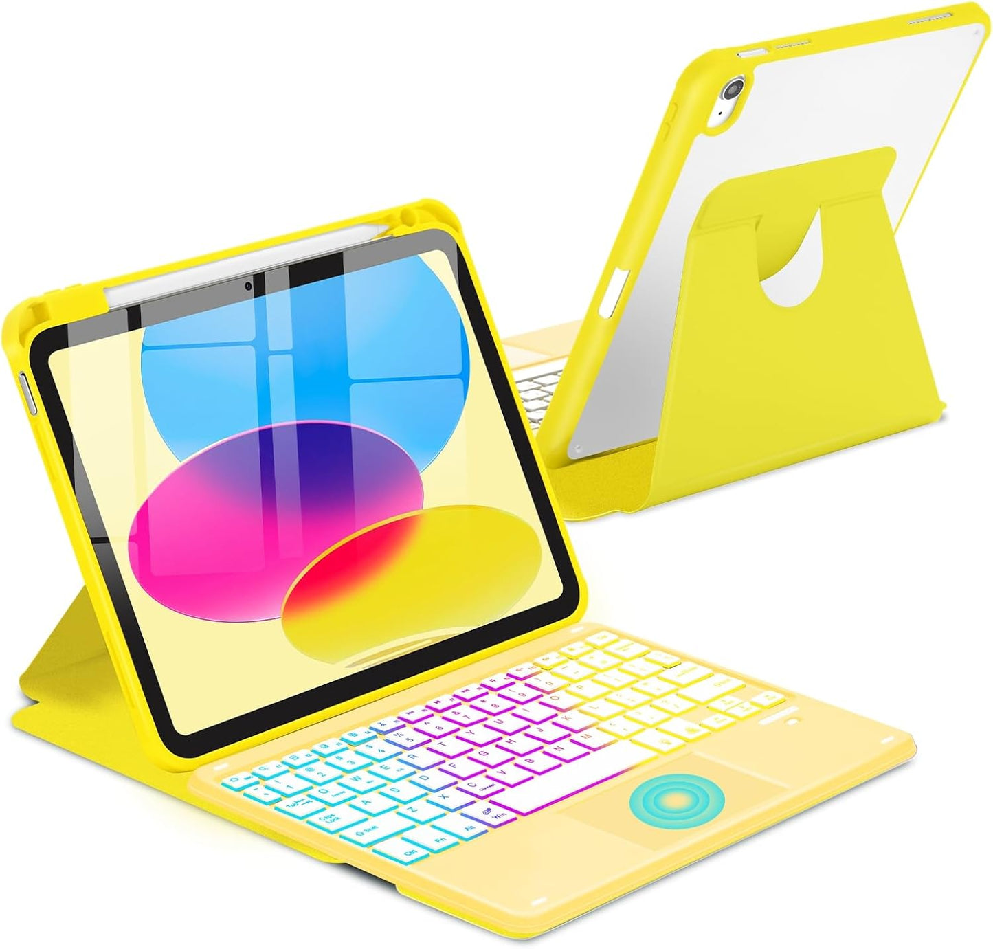 Touchpad Keyboard Case for iPad 11th 10th Gen with Backlight