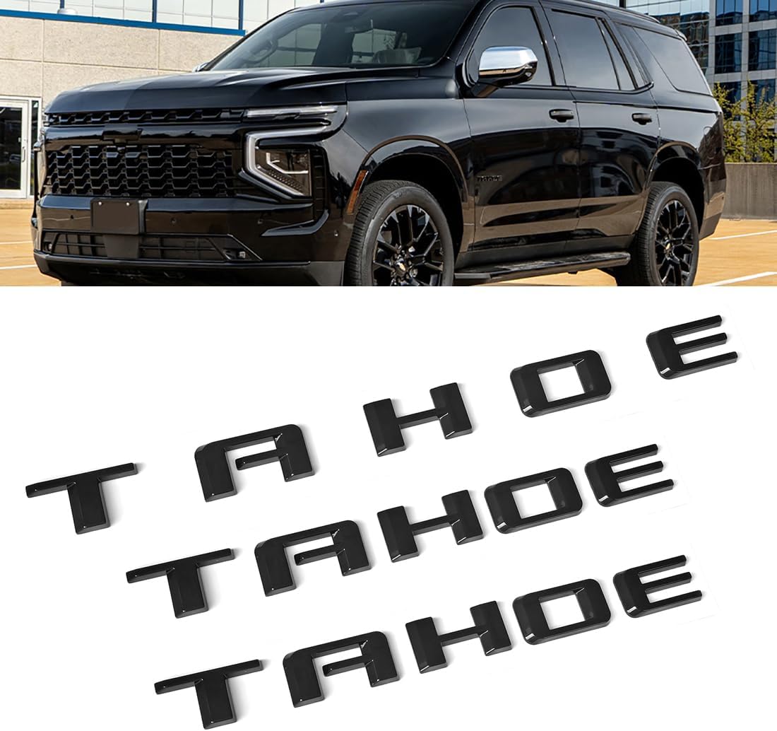 3D Letters Badge Replacement for Tahoe 2019-2025 - Gloss Black