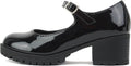 Soda Boxer-2 Kids Lug Sole Mary Jane with Adjustable Strap - Stylish 0