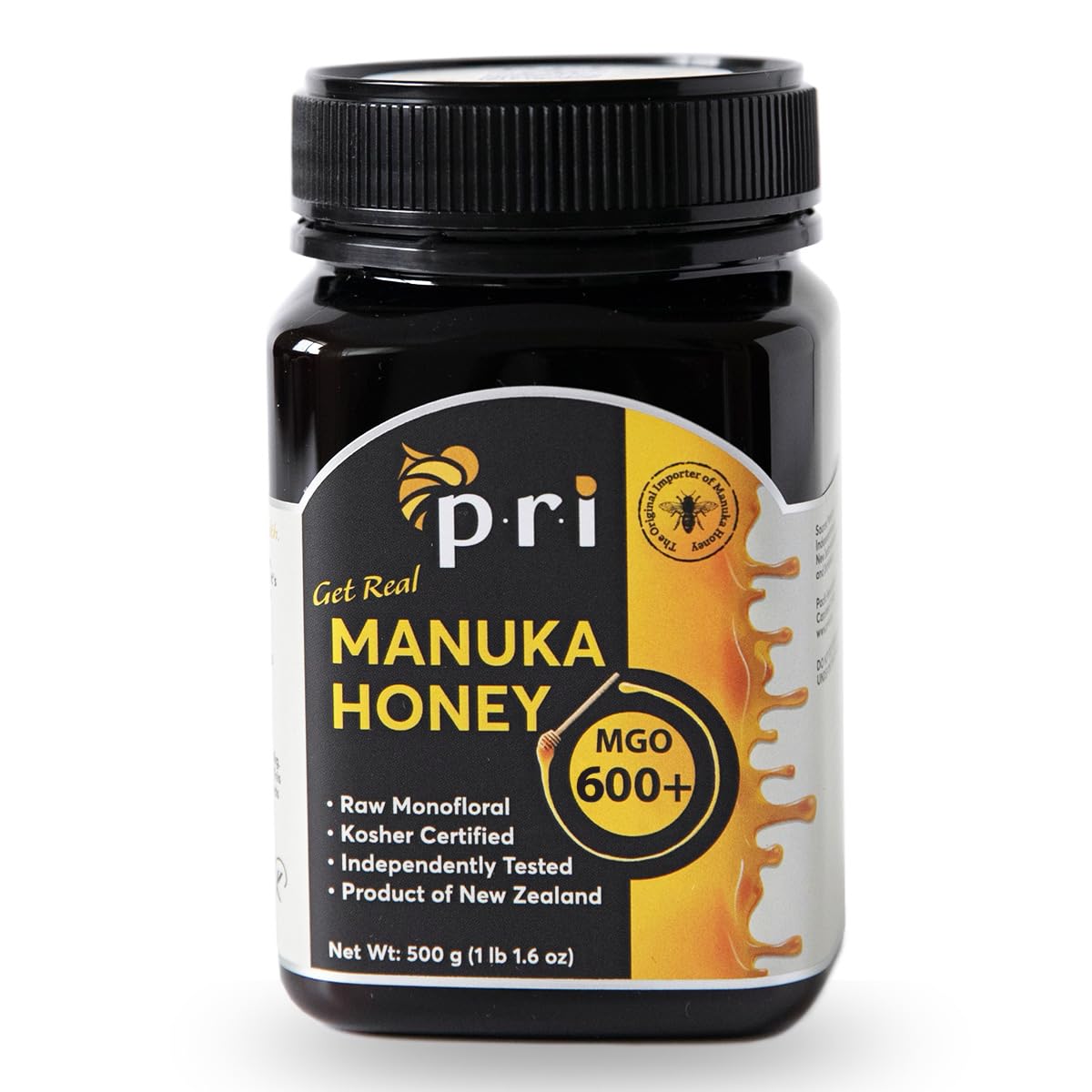 Premium Manuka Honey MGO 600+ from New Zealand for Wellness