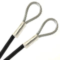 1/4 in Vinyl Coated Galvanized Steel Cable with Looped Ends - Durable