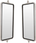 TRQ West Coast Mirror 16x7 Stainless Steel Pair Compatible