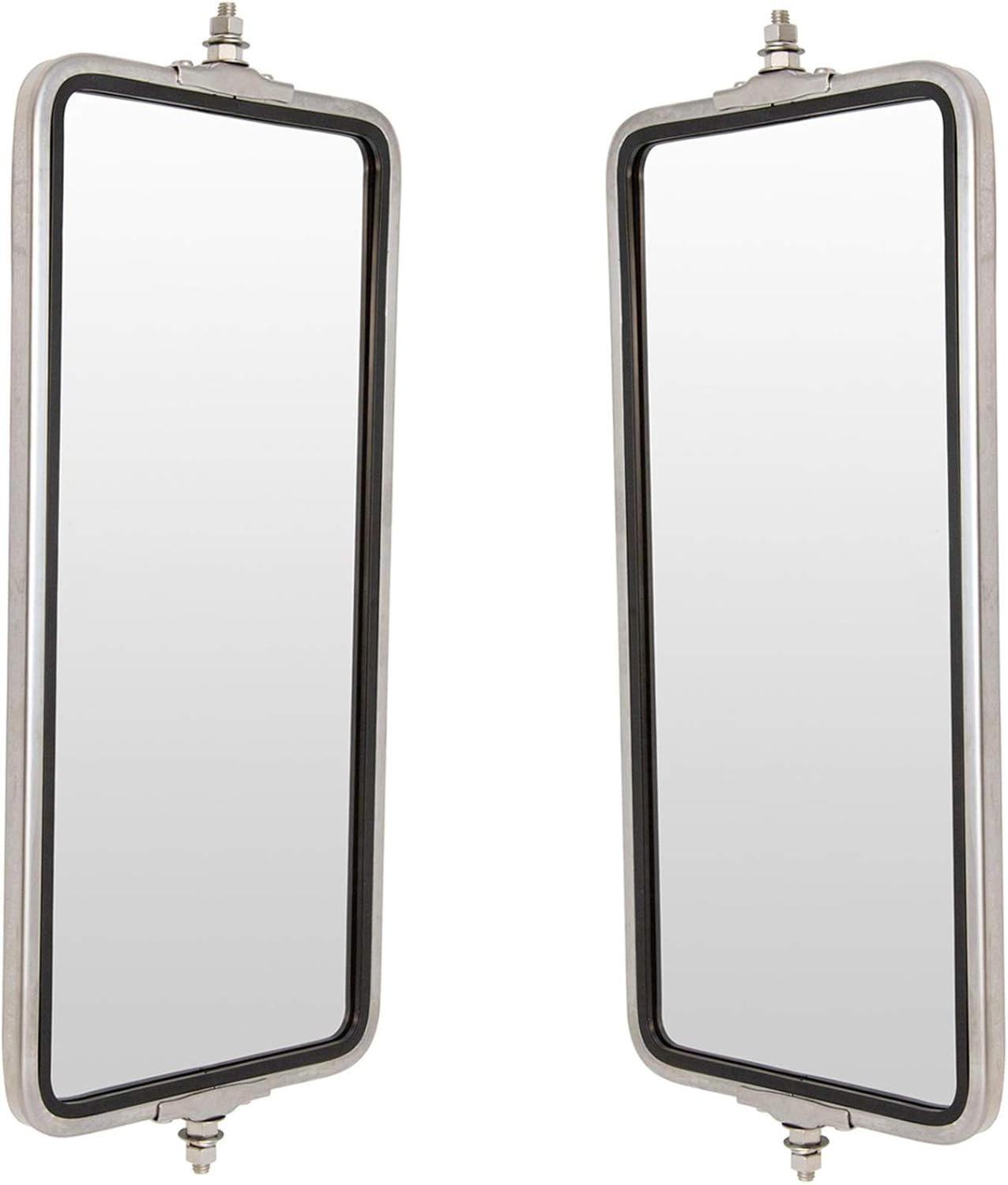 TRQ West Coast Mirror 16x7 Stainless Steel Pair for Trucks