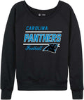 Carolina Panthers Womens Slouchy Crewneck Pullover - Game Day Comfort