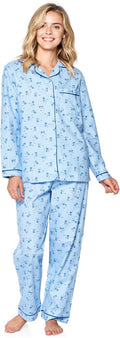 Casual Nights Women's Flannel Long Sleeve Pajama Set for Comfort