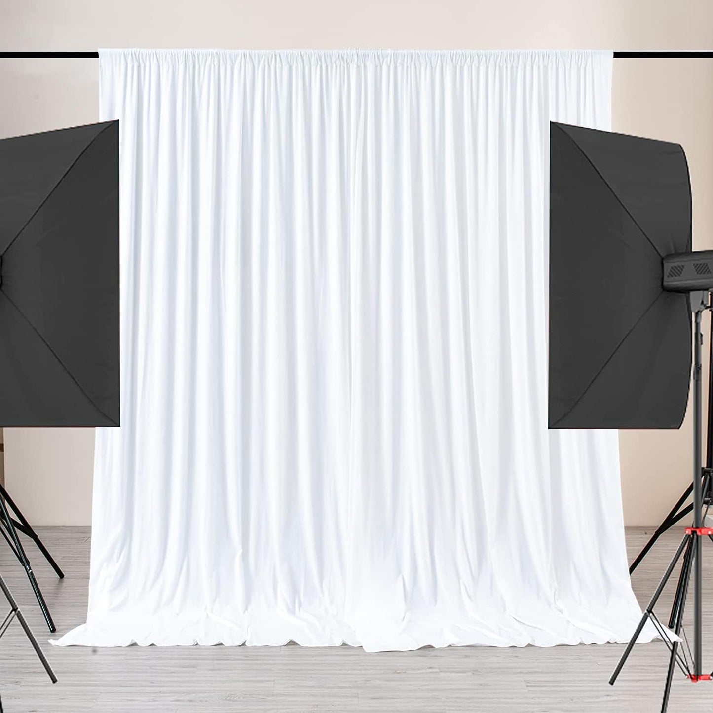 Premium Ivory Backdrop: Wrinkle-Free Elegance!