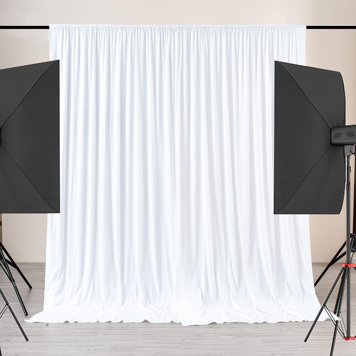 Premium Ivory Backdrop: Wrinkle-Free Elegance!