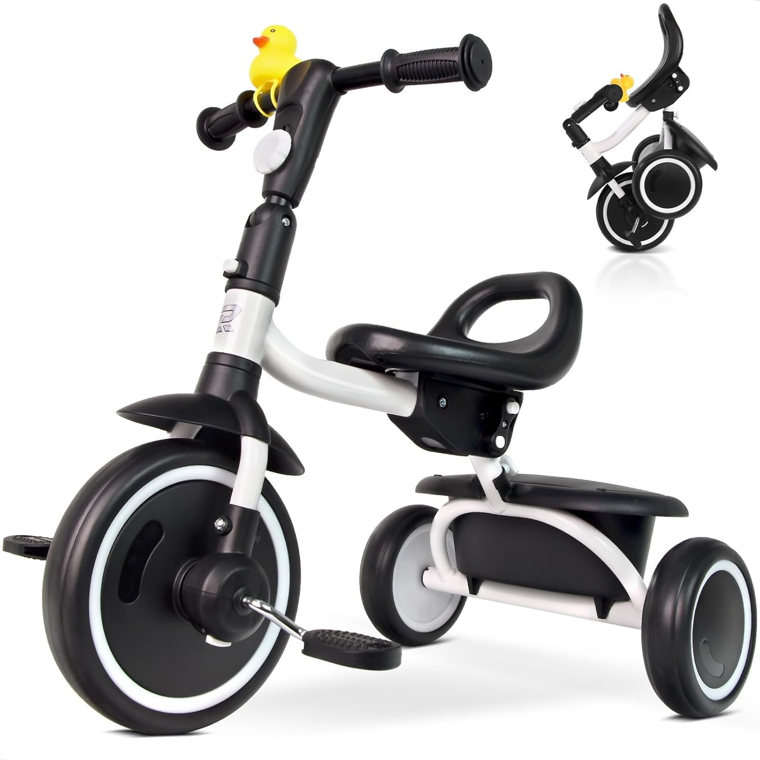 Toddler Tricycle for 18 Months to 5 Years with Adjustable Seat
