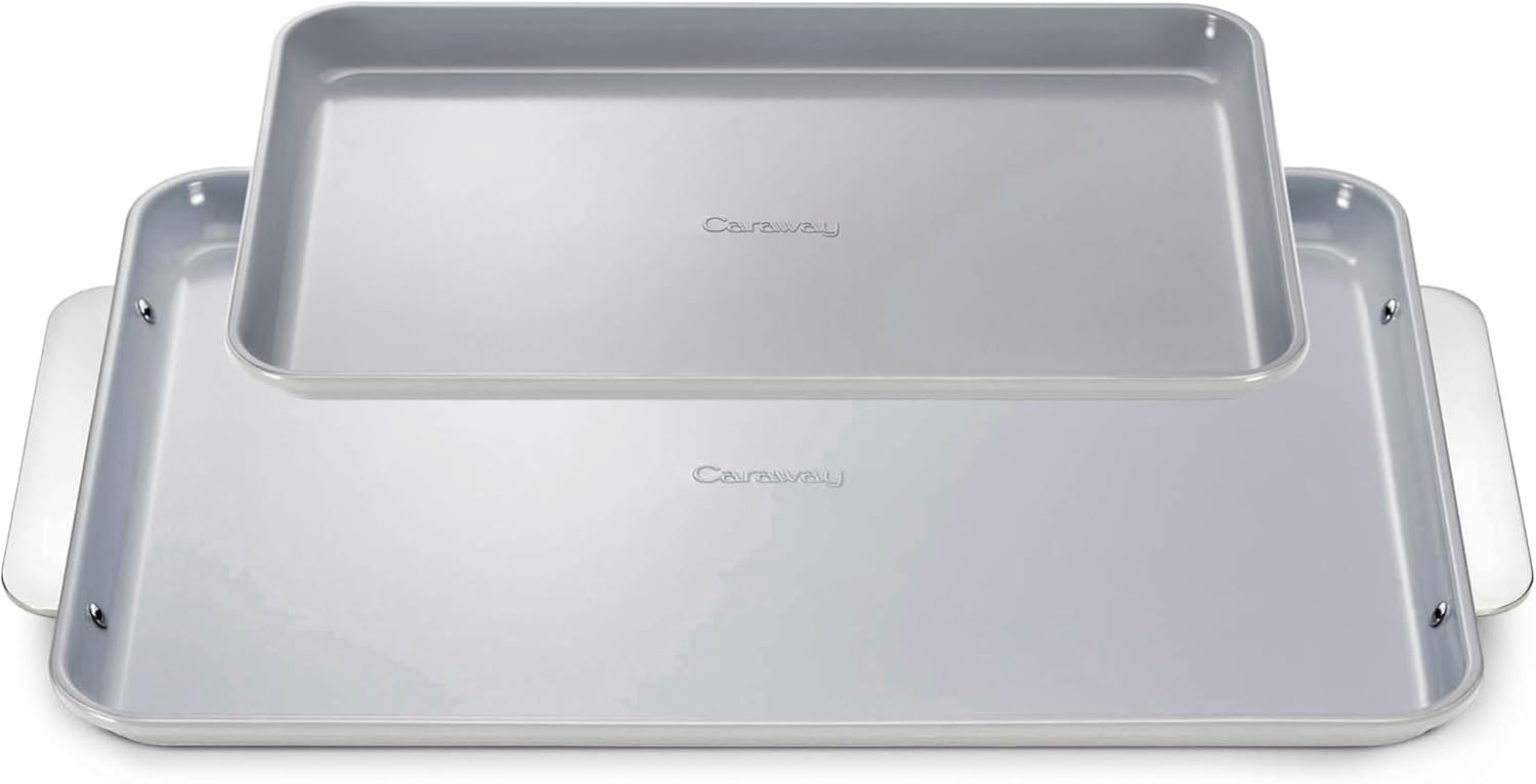 Caraway Non-Stick Ceramic Baking Sheet Duo for Healthy Baking