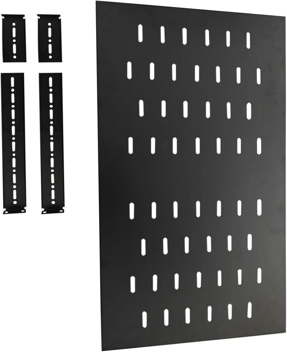 1U Server Rack Shelf - Heavy Duty Alloy Steel Ventilated Tray