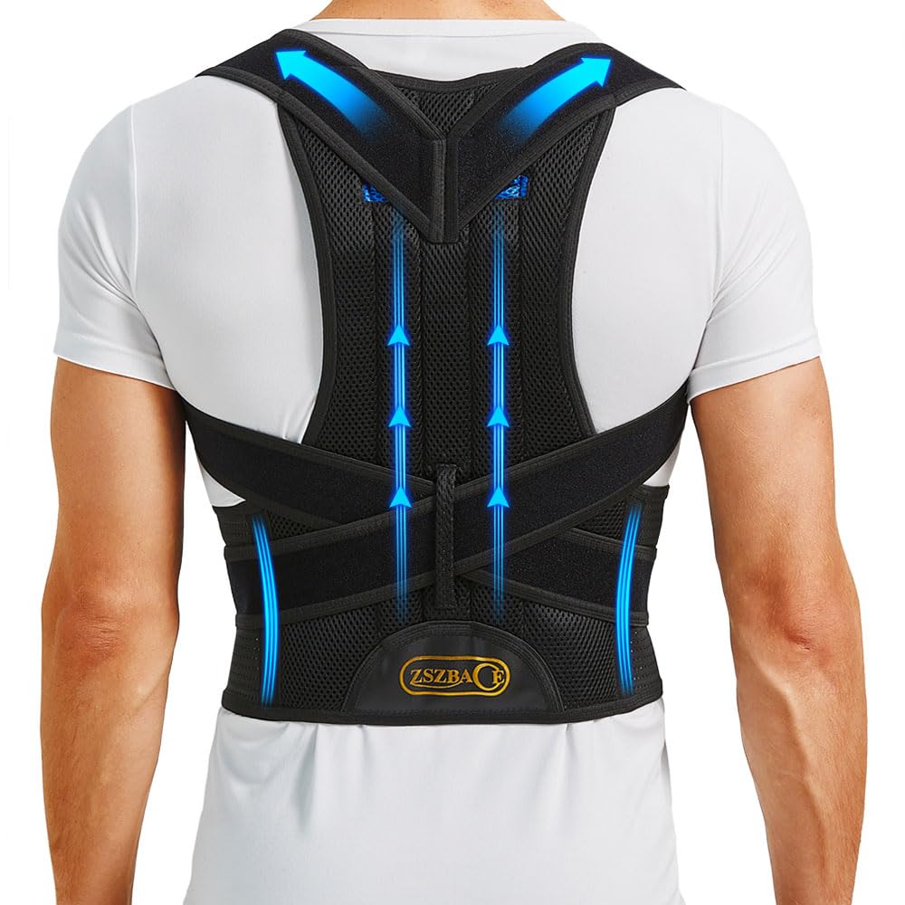 Upgraded Back Brace Posture Corrector for Pain Relief and Support