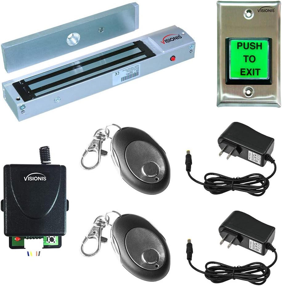 Visionis FPC-5012 Electromagnetic Lock Kit for Outswinging Doors