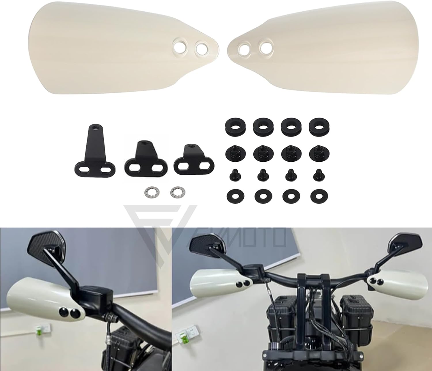 Club Style Handlebar Handguards for Harley Touring Models