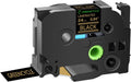 GREENCYCLE Compatible TZe-354 24mm Gold on Black Label Tape - Durable