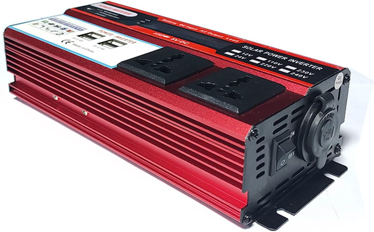1500W Power Inverter: Dual Socket + 4 USB Ports for Anywhere!