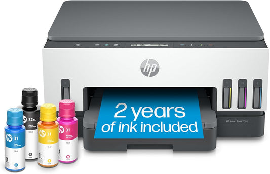 HP Smart-Tank 7001 Wireless Printer - 2 Years Ink, Mobile Print