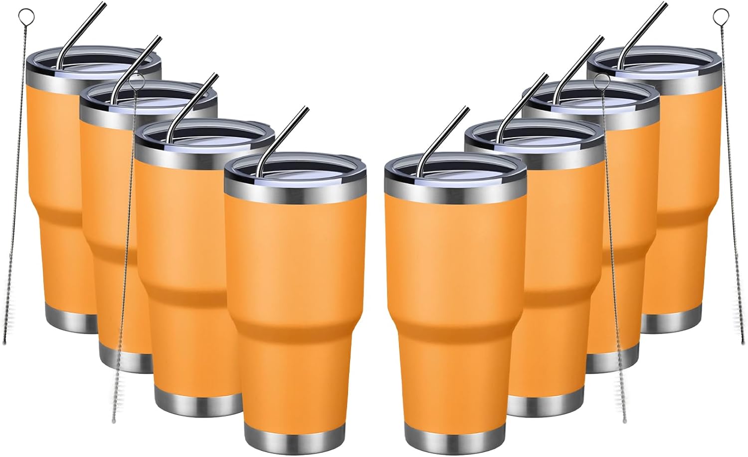 MEWAY 30oz Insulated Tumbler for Hot and Cold Drinks - 8 Pack