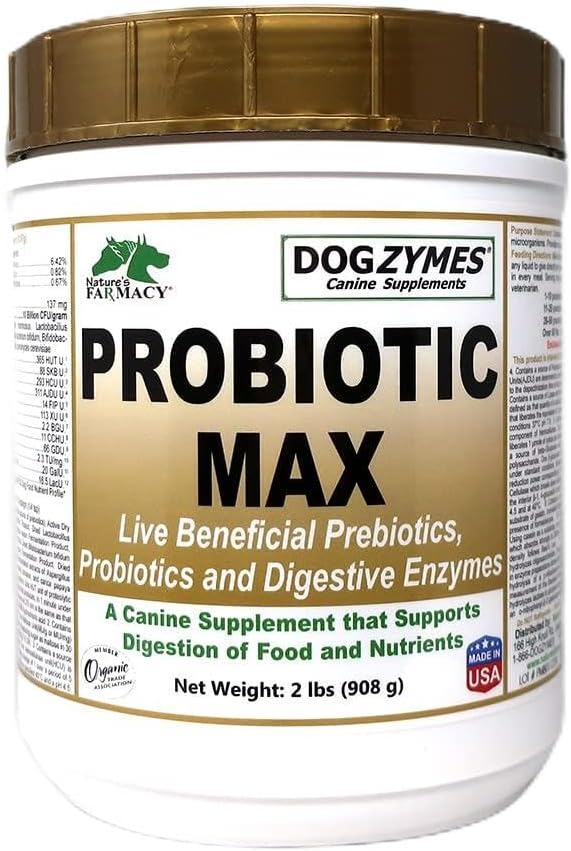 Dogzymes Probiotic Max - Essential Probiotics for Dogs