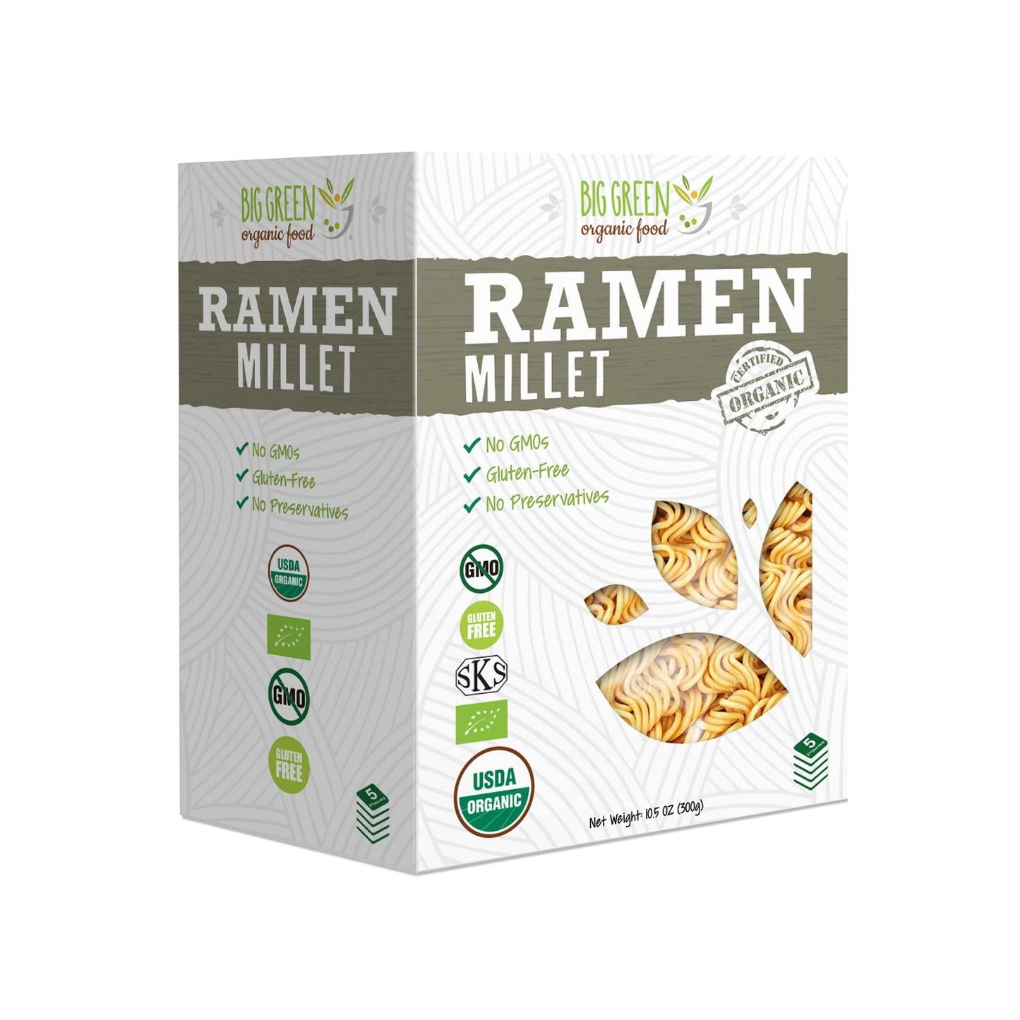 Big Green Organic Food Millet Ramen - Gluten-Free Vegan Delight