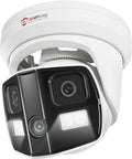 4K Dual Lens PoE IP Security Camera 180 Panoramic Wide Angle - Outdoor
