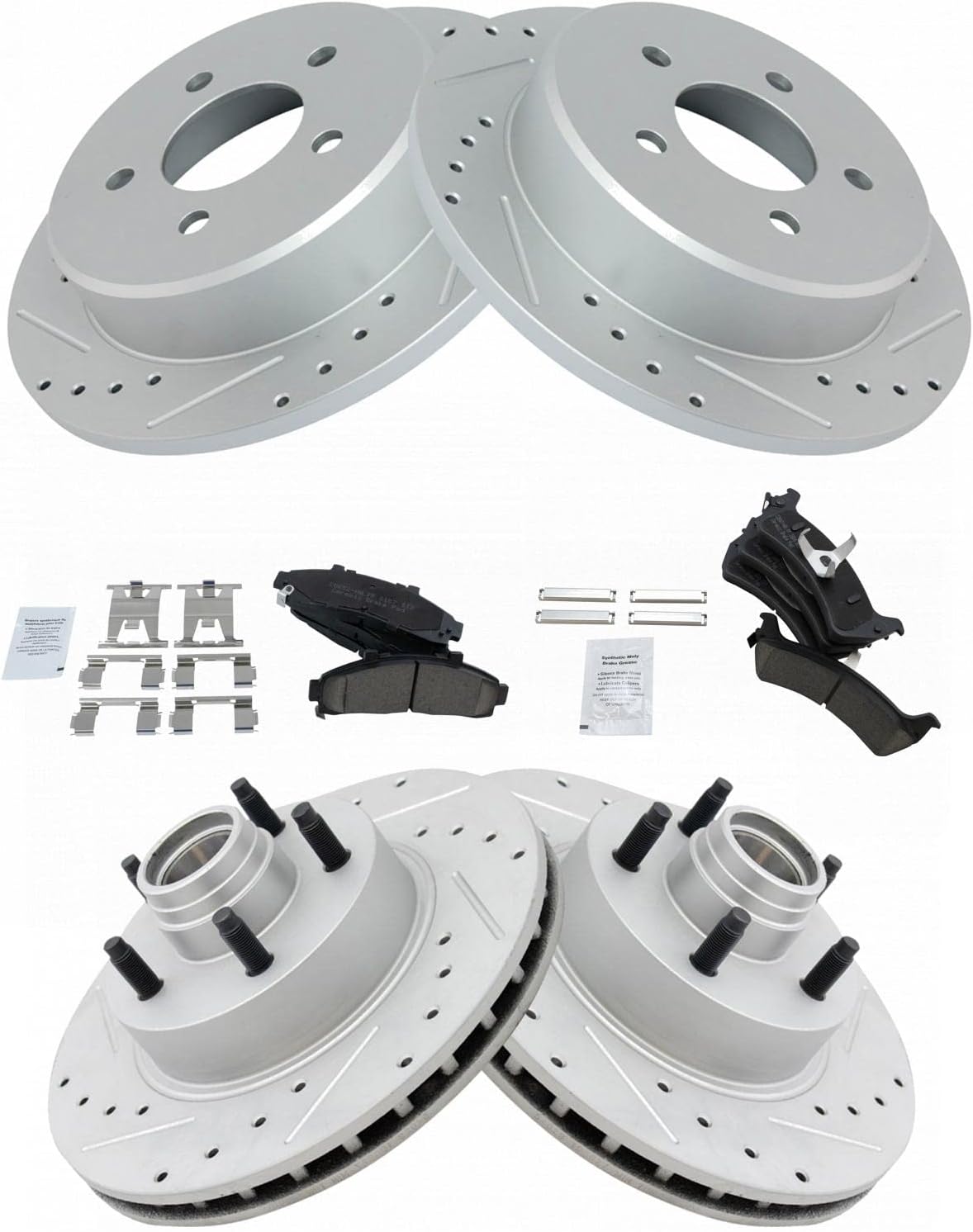 TRQ Performance Brake Pad & Rotor Kit for Ford Explorer & Ranger