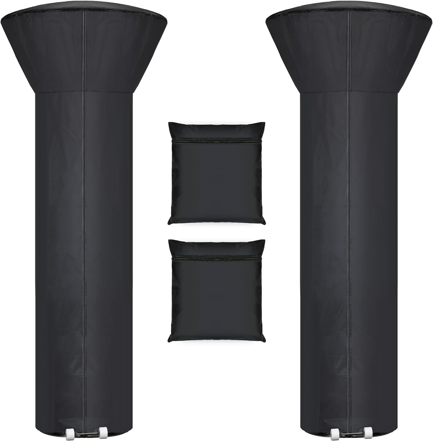 Hualedi 2 Pack Waterproof Patio Heater Covers - All-Weather Protection for Outdoor Heaters