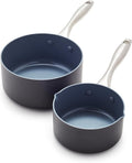 GreenPan Lima Hard Anodized Saucepan Set - Healthy Ceramic Nonstick