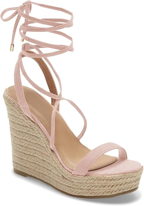 Coutgo Women's Espadrille Wedges for Summer Dress Sandals