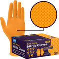 Ultra Grip Orange Nitrile Gloves | 8Mil | Industrial Strength