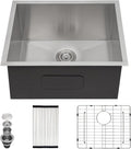 23 in Undermount Laundry Sink 16-Gauge Stainless - Deep Utility Sink