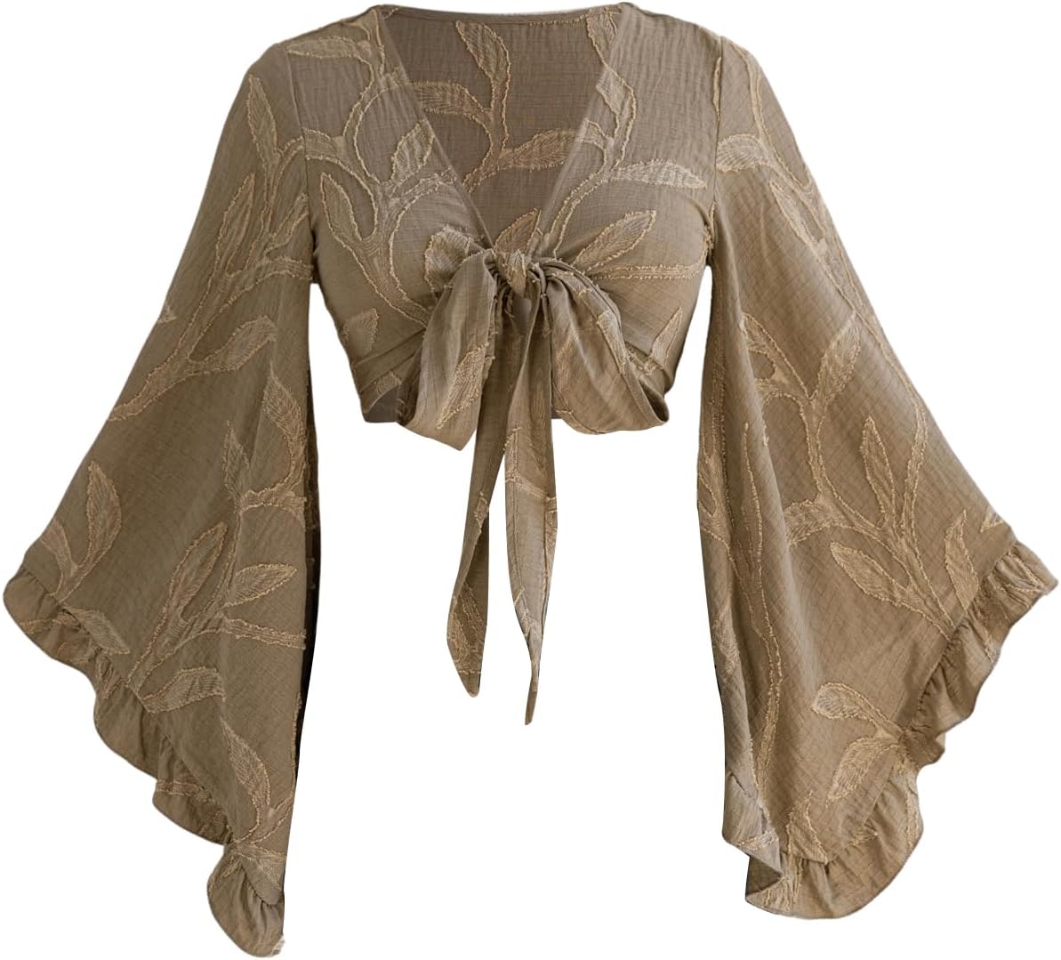 Women's Boho Tops for Concerts and Festivals - Tie Front Style
