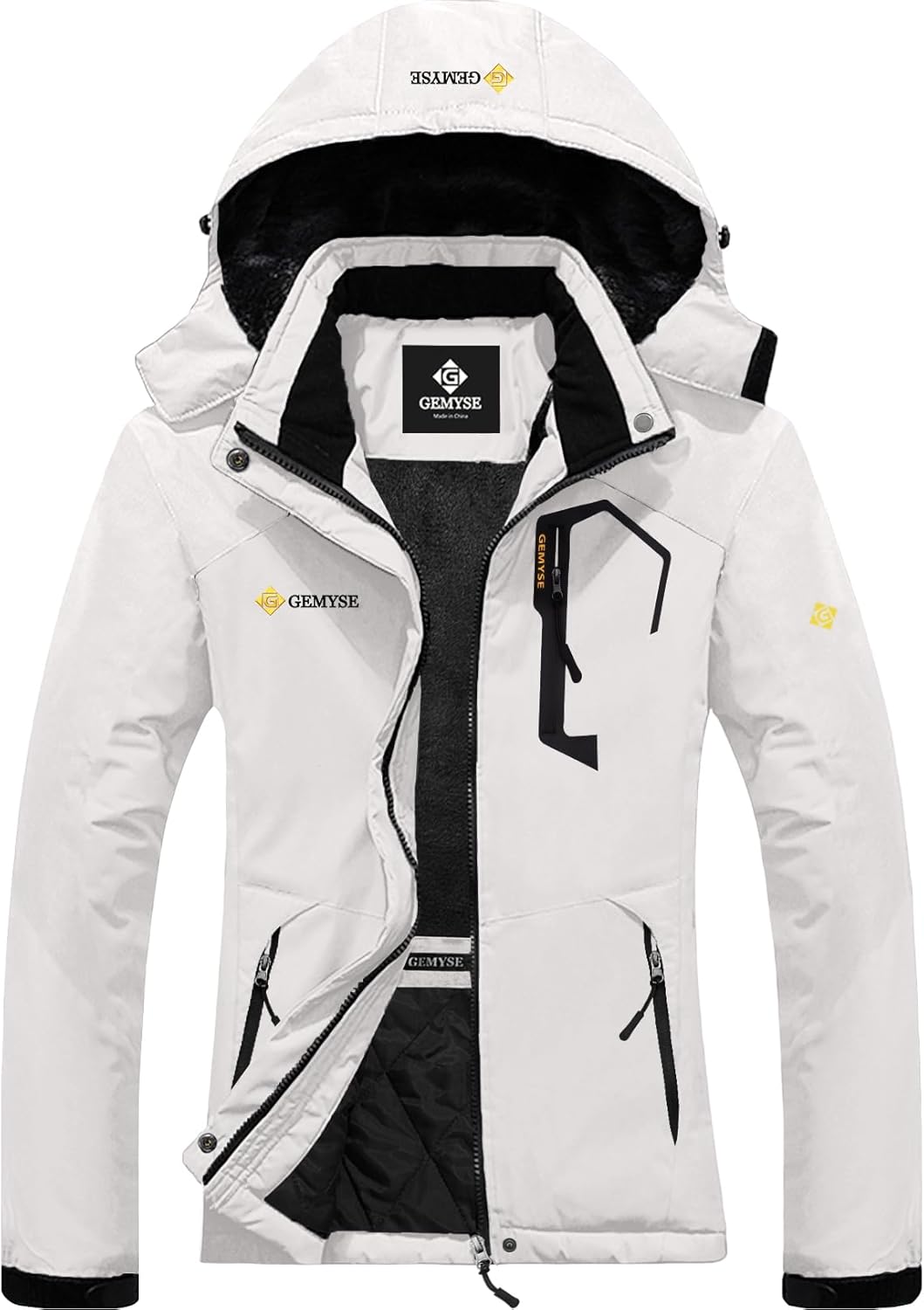 GEMYSE Women's Ski Snow Jacket: Warm, Waterproof & Windproof