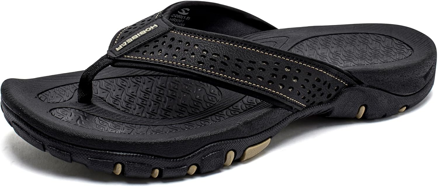 KIIU Mens Thong Sandals for Comfort and Durability Outdoors