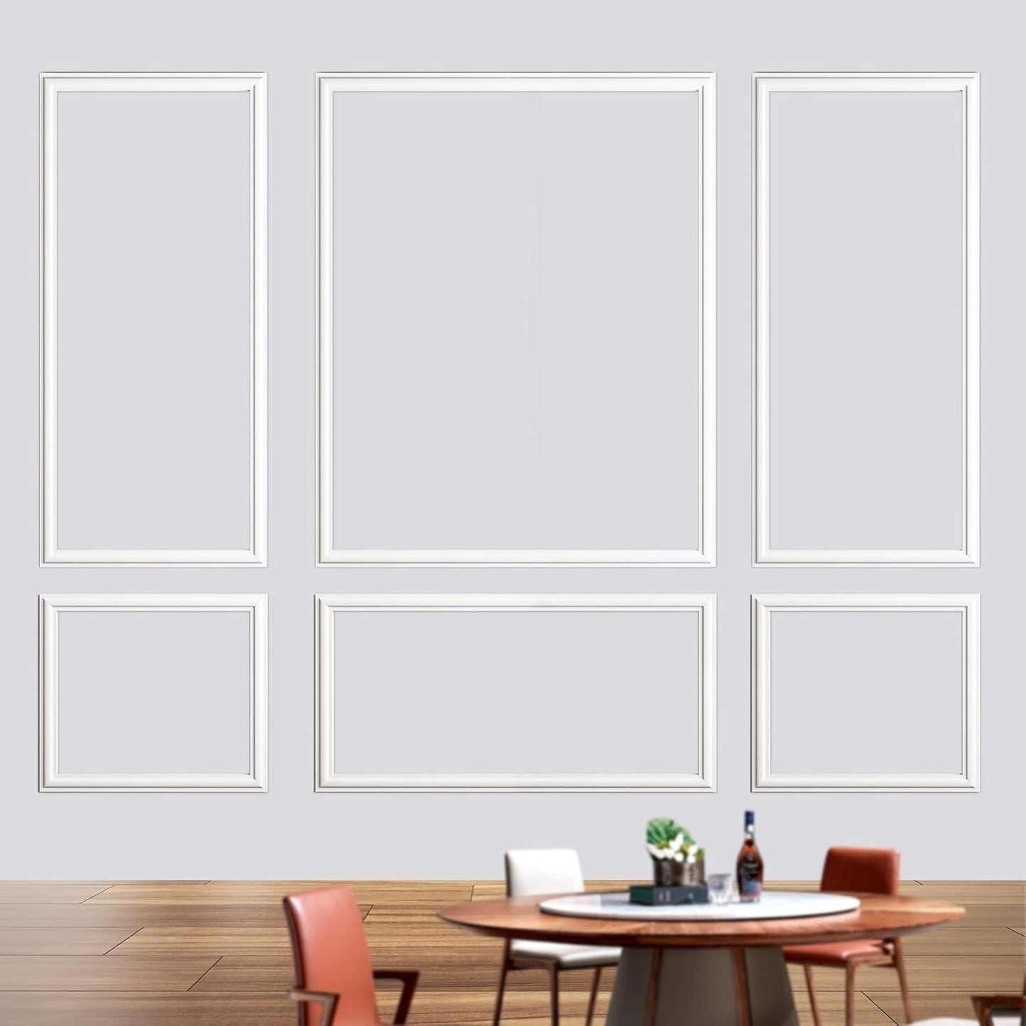 Gaahing 6 Sets Premade Accent Wall Molding Kit for Easy Decor