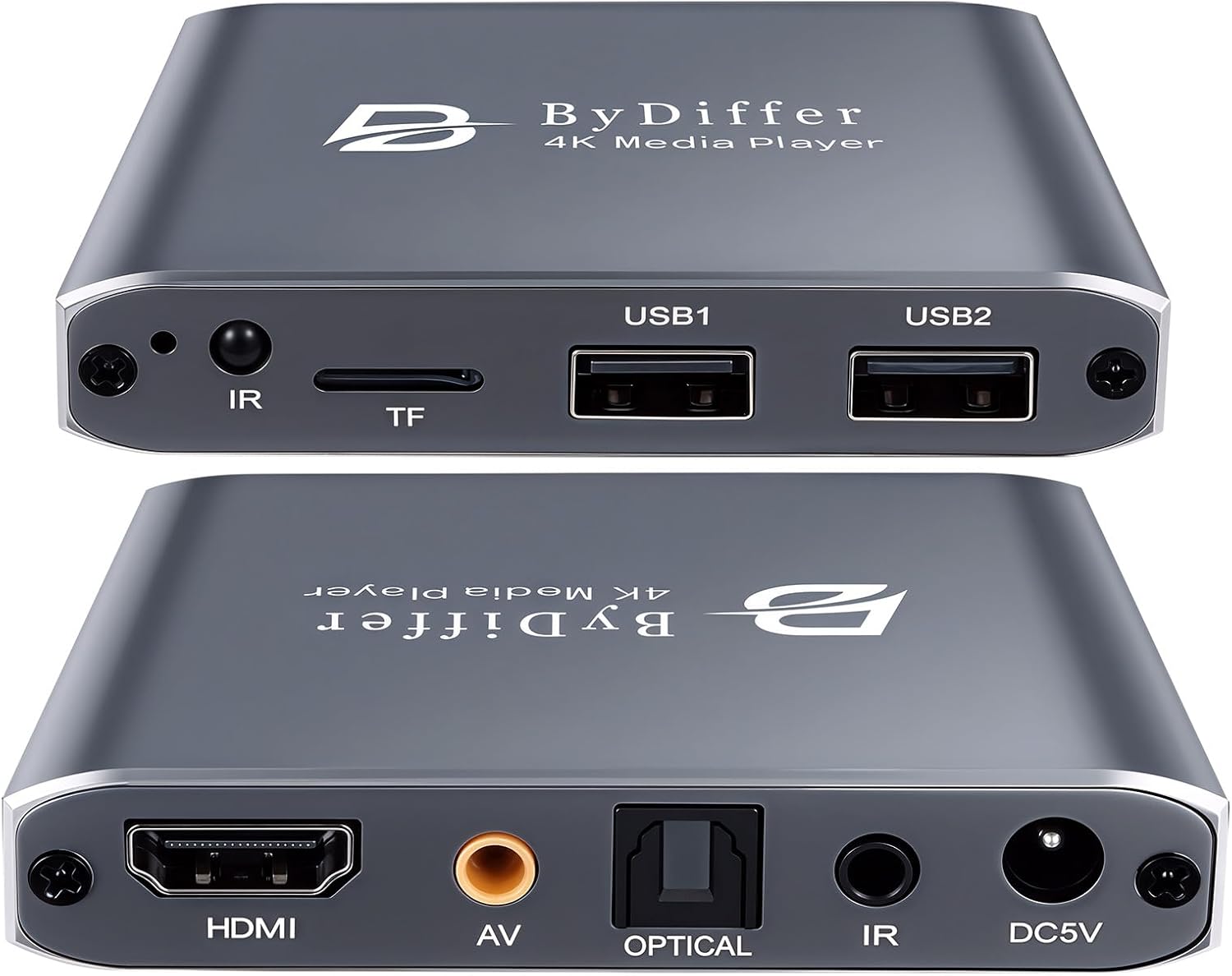4K HD Digital Media Player for USB Drive and Micro SD Card