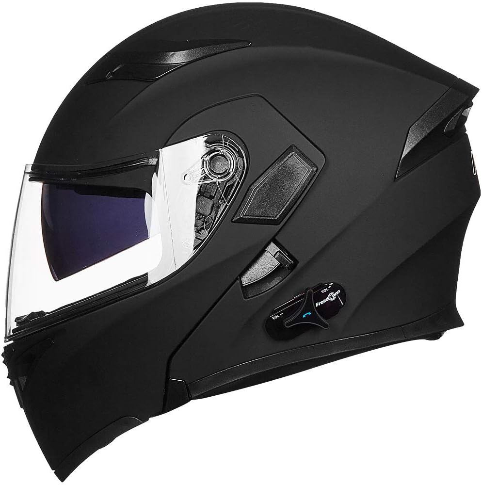 ILM Bluetooth Motorcycle Helmet with Dual Visor and Intercom