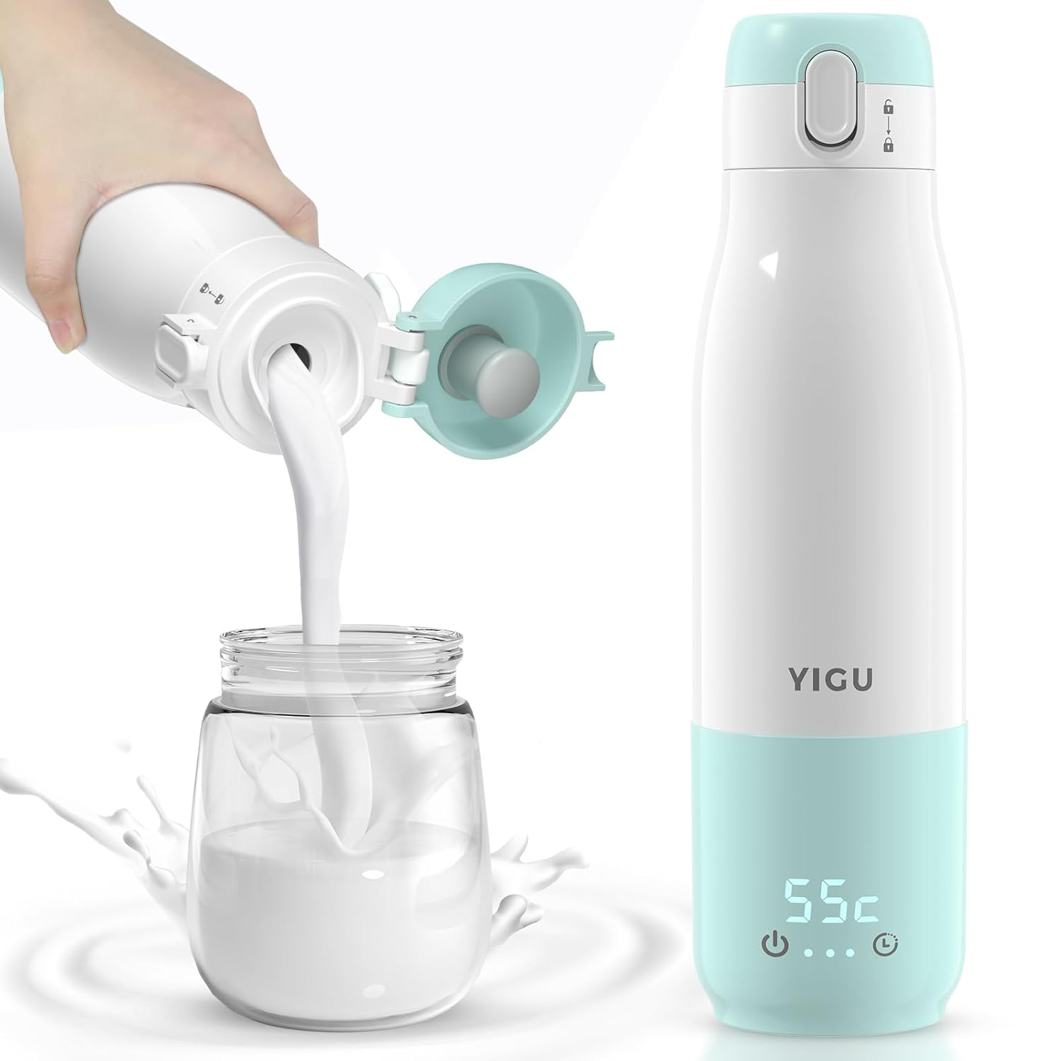 YIGU Portable Bottle Warmer: Fast Heating for On-The-Go!