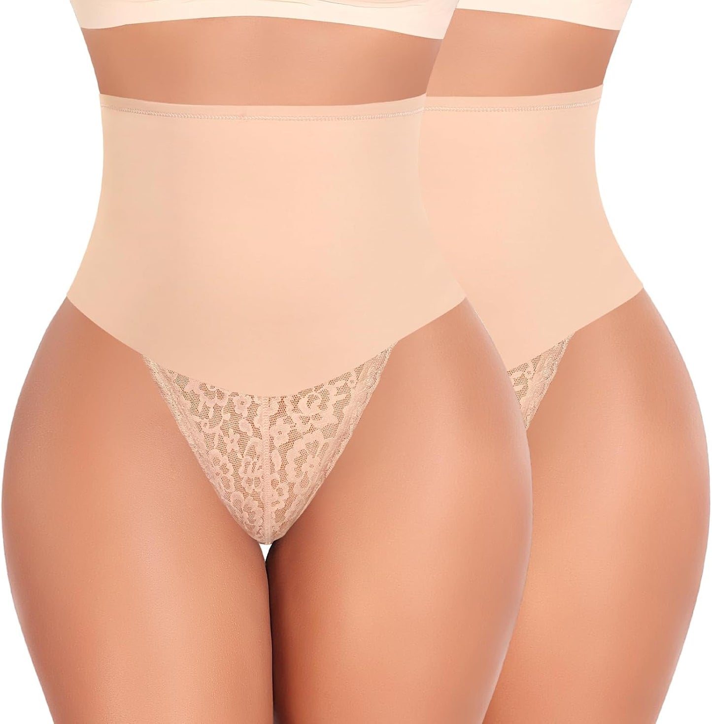 Tummy Control Thong Shapewear for Women by Werena - Lace Design