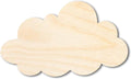 Unfinished Wood Cloud Silhouette Craft up to 46in - DIY Natural Wood