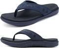 Mens Sport Flip Flops with Orthotic Arch Support - Comfort Beach (1