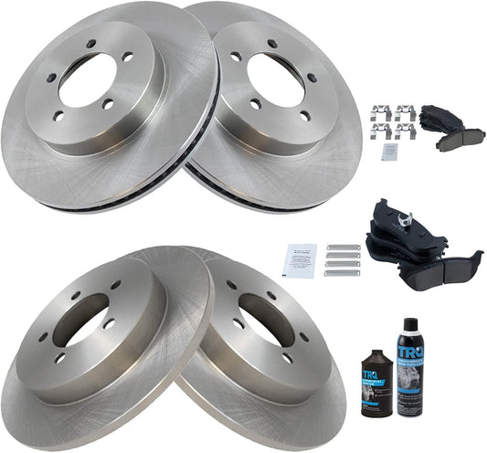 TRQ Brake Pad & Rotor Kit for 2002-2005 Ford Explorer