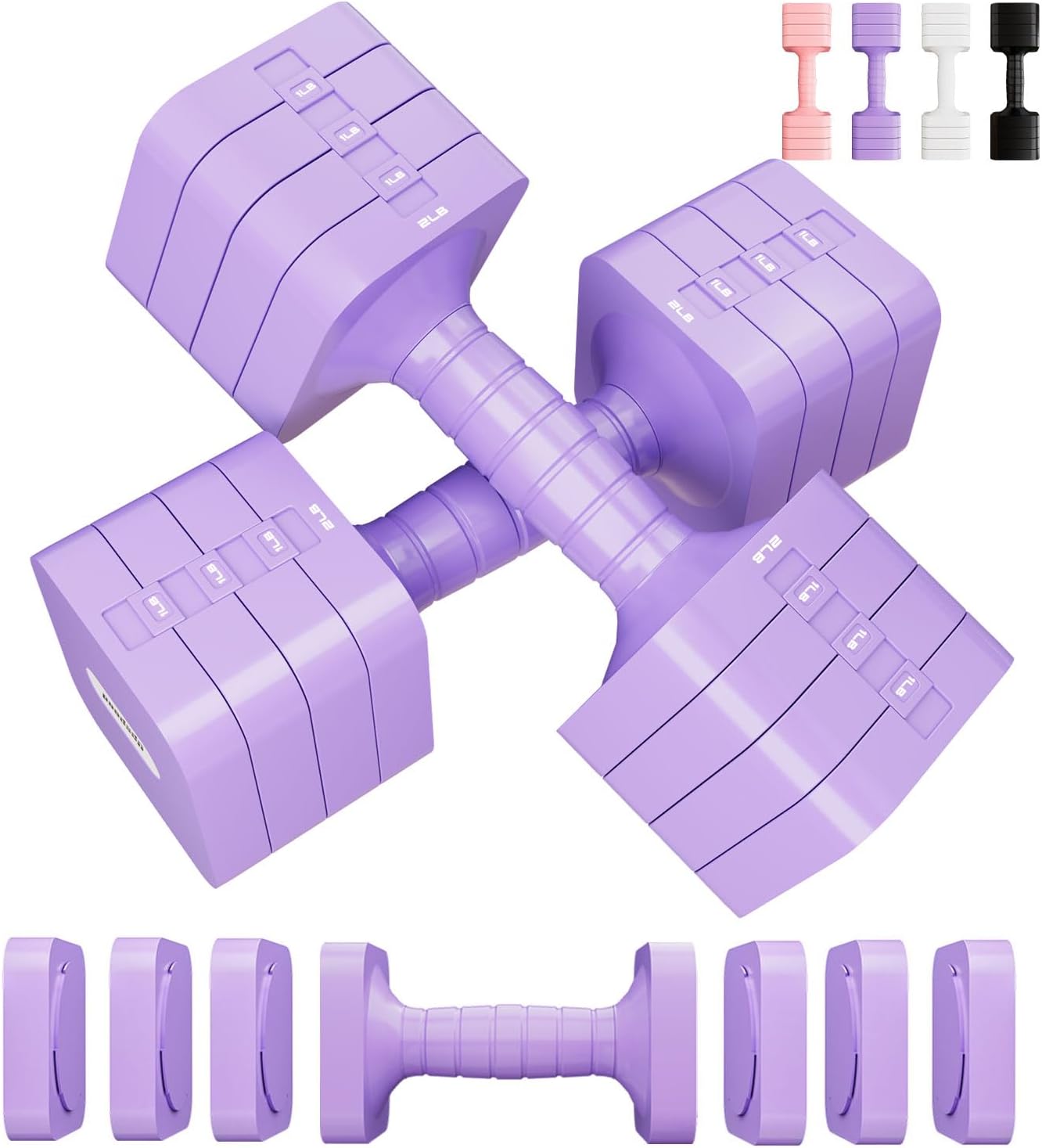 Adjustable Dumbbell Set for Home Gym Workout Strength Training
