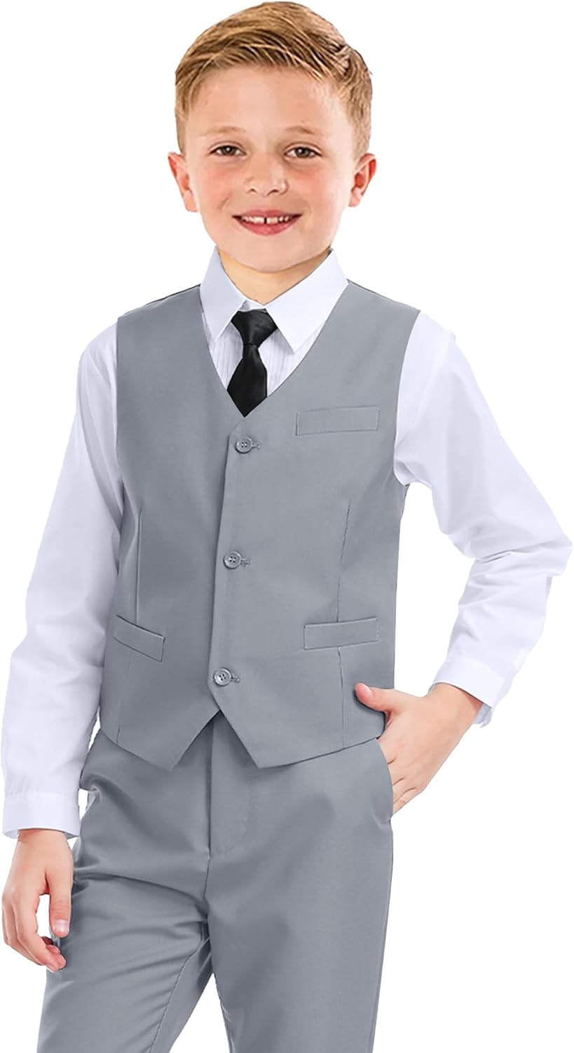 Boys Formal Suit 5 Piece Set for Weddings and Special Events