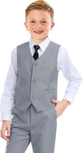Boys Formal Suit 5 Piece Set for Wedding and Special Occasions Jewelry